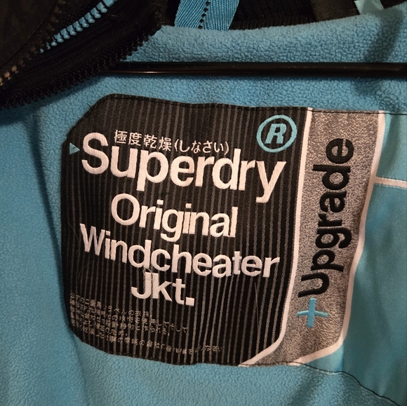 Superdry Windcheater Blue Small - Picture 3 of 5